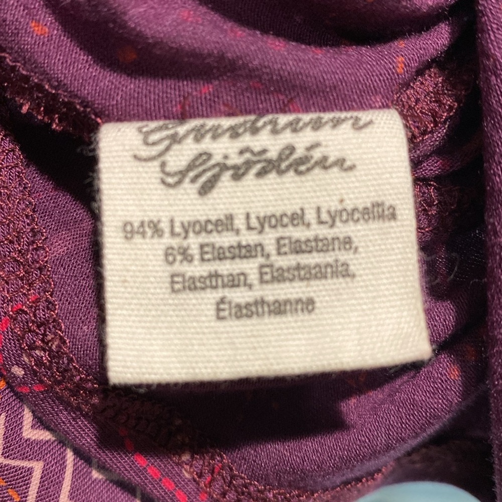 Gudrun Sjöden Purple Floral Top - Picture 6 of 8